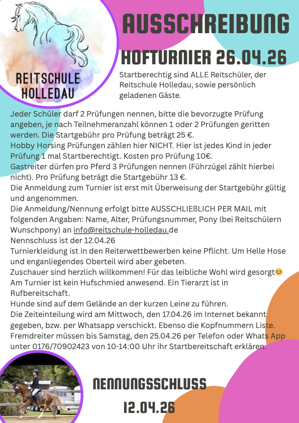 Turnier Ausschreibung