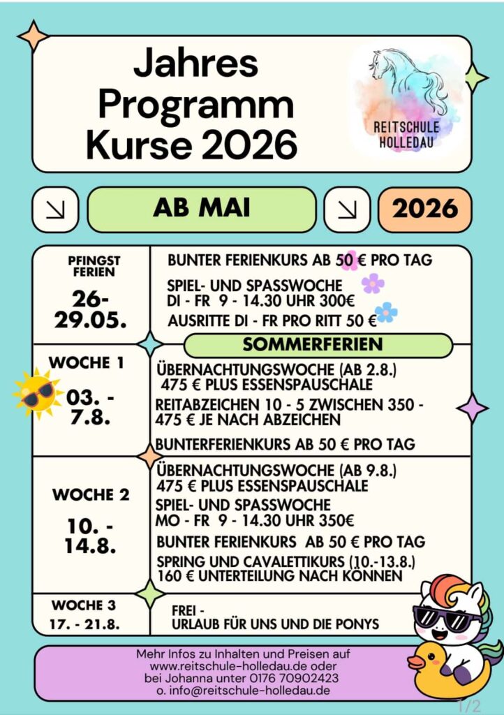 Jahresprogramm 2026