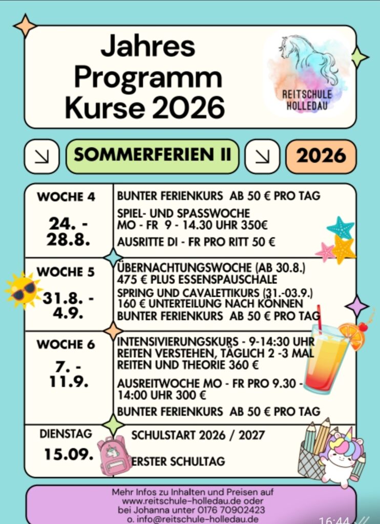 Sommerferienprogramm 2